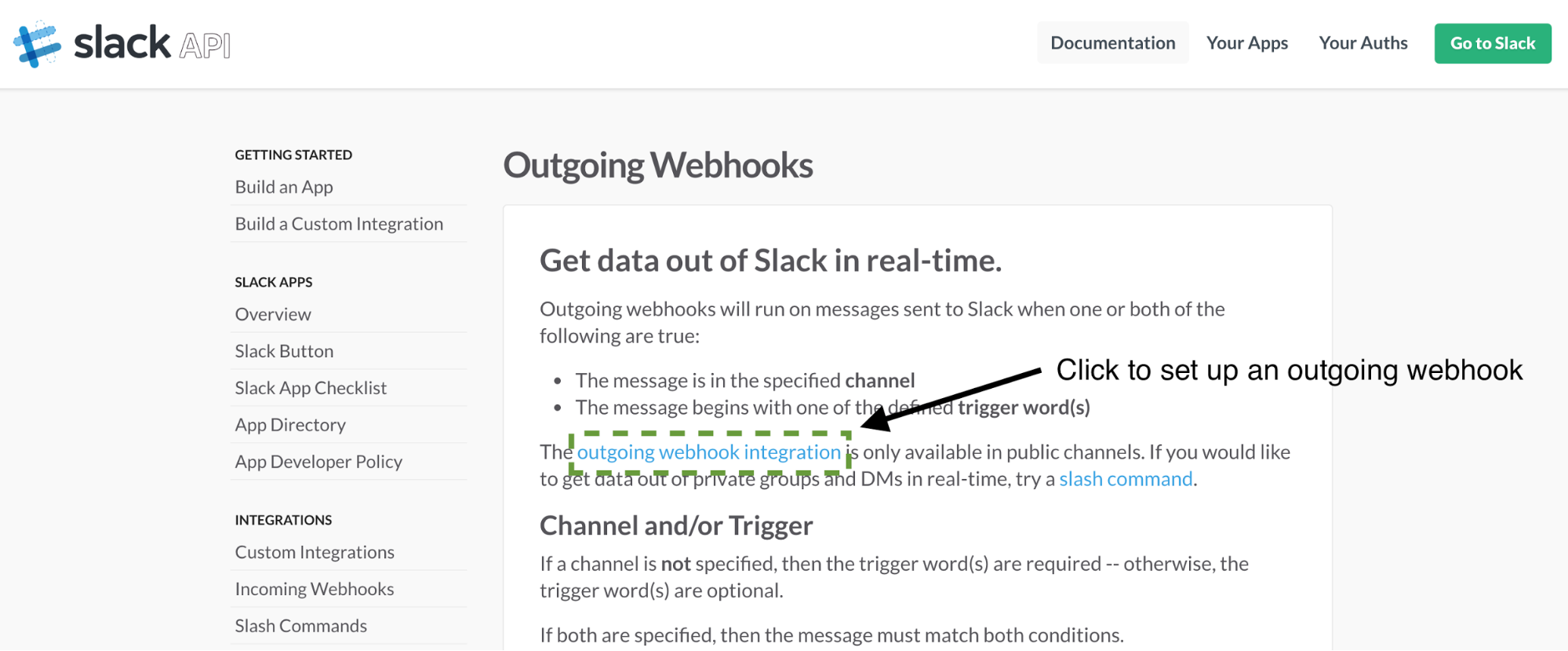 Slack Outgoing Webhooks